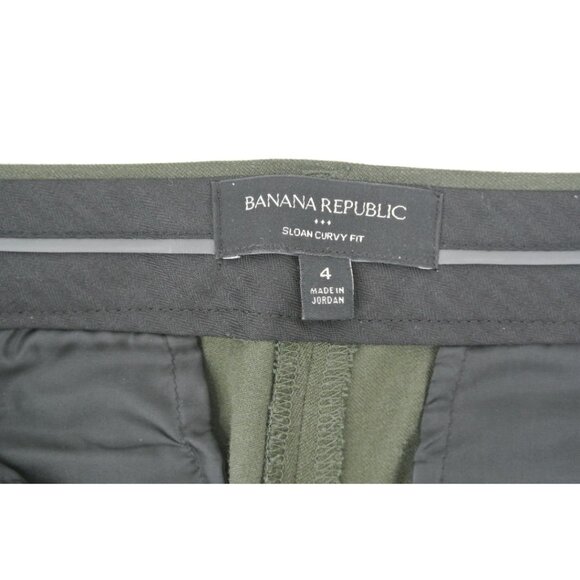 Banana Republic Olive Green Sloan Fit Curvy 💚 Size 4 - Picture 2 of 8